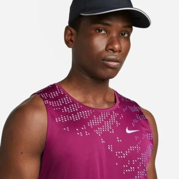 Nike Tank Top Dri-FIT UV Run Division Miller - Purple - Picture 4 of 6